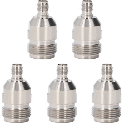 Lot de 5 adaptateurs coaxiaux RF femelle N vers SMA femelle, kit de conversion pour connecteurs. (1/5)