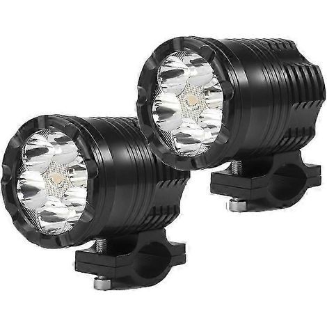 Phare LED universel pour moto, projecteur additionnel LED pour moto, lampe auxiliaire 12 V/24 V pour voiture (1/5)