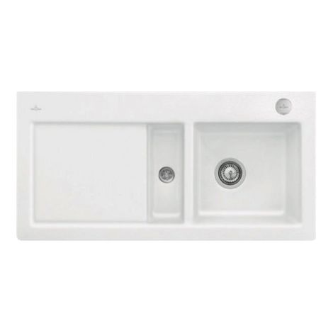 V&B Spüle SUBWAY 60 1000x510mm Be re Exzenterbet. St white