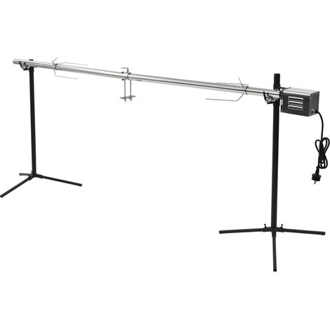 Maison Exclusive - Gril de barbecue automatique avec moteur Inox 207x45x81 cm
