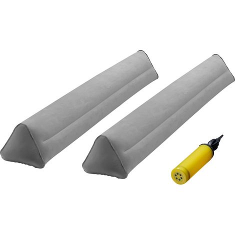 Tour de Lit Bébé, 1205 mm, Barrière de Sécurité Gonflable, Lot de 2, avec Pompe à Main, Pare-chocs Antidérapant Léger Portable, Convient aux Tout-petits, pour Lits Jumeaux, Complets, Queen, King (1/5)