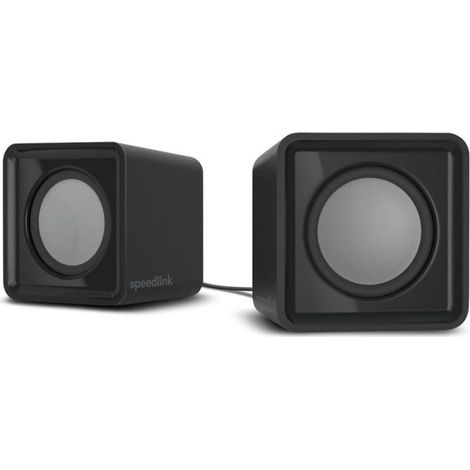 Haut-parleurs stéréo USB - - Twoxo - Puissance 5W RMS - Dimensions 62x60x62mm - Poids 400g (1/5)