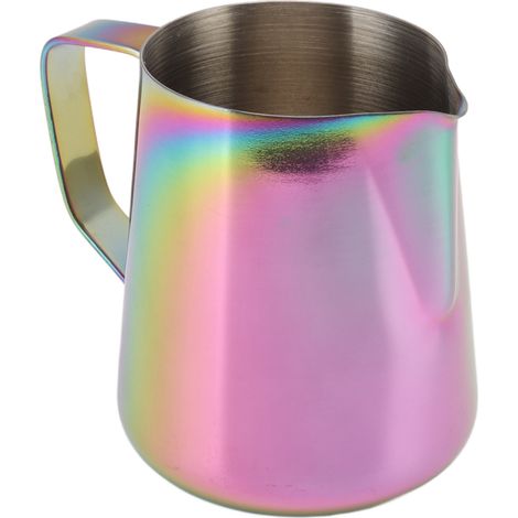 350 ml Milchkännchen aus Edelstahl für Kaffeeschaum, sieben Farben, ideal für Teestuben und Cafés. (1/5)