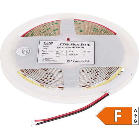 TAŚMA LED LED-COB-12V/8W-CW/5M - 6500K MW Beleuchtung
