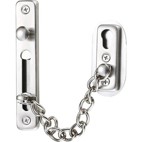 Serratura per porta in acciaio inox 304 con viti – per porte e finestre interne di case e hotel, colore argento