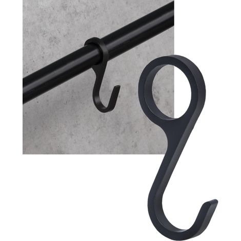 Crochet, support de rail HAK FI16 pour rail noir AKS