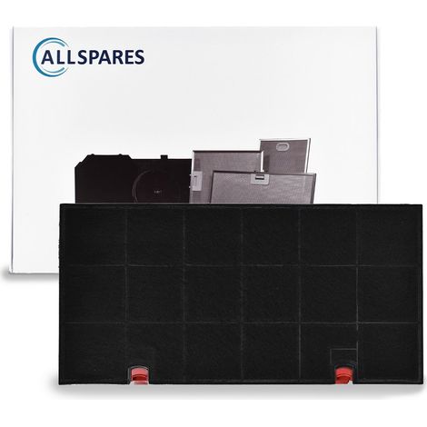 Filtro al carbone AllSpares per cappe aspiranti adatto per AEG Tipo 150, E3CFE150 / Electrolux MCFE34, 029801330 / SMEG KITFC150 / Bosch 460450 (432x215x28mm) (1/5)