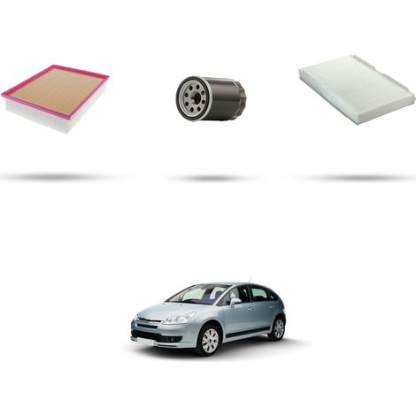 Kit tagliando 3 filtri compatibile con Citroen C4 2.0 16v WT 130kw dal 2004 al 2010 (1/5)