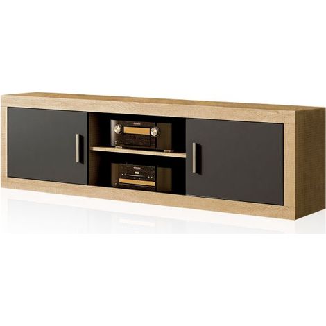 Módulo bajo Nuka 2 puertas Cambria - Grafito (ancho) x 50cm (alto) (1/5)