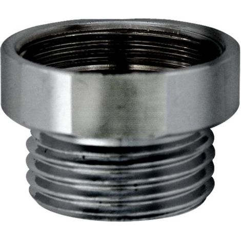 RACCORDO FEMMINA MASCHIO IN OTTONE CROMATO - M. 22X1 - M. 1/2 - HID