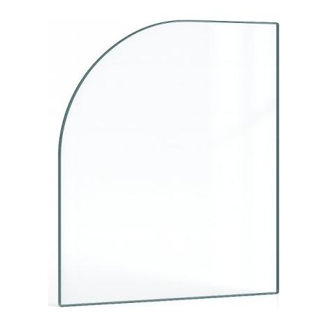 Vitre Jotul PEIS-5 - Verre 1 angle arrondi Côté gauche pour poêle à bois - 200 x 200 / 152 mm (L1 x H1 / H2) - 4 mm (1/3)