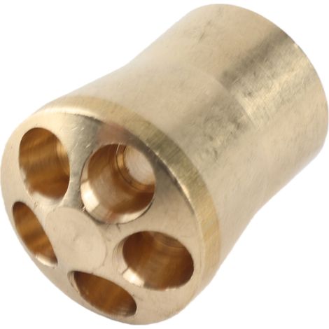 Répartiteur de liquide frigorigène laiton résistant usure précis uniforme 5 trous climatiseur réfrigérateur séparateur (1/5)