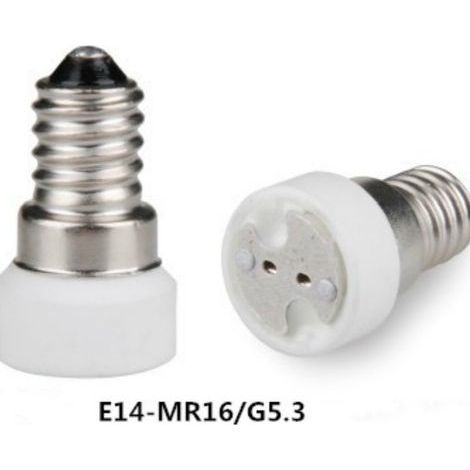 Adapter für Lampenfassungen und -halter: E14 auf MR16 Schreibtischlampe, Energiesparlampe, staatlich subventionierter Stecker, nationales Standard-Schraubgewinde, alterungsbeständig (1/5)