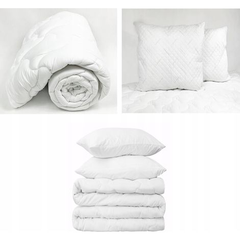 Couette Easy Sleep simple toutes saisons 200x220 cm + 2 oreillers 70x80 cm. (1/5)