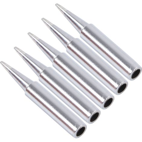 Kit de 5 pointes de fer à souder BGA, outil de station de soudage électrique à chauffage interne en cuivre (900MT1.2D) (1/5)