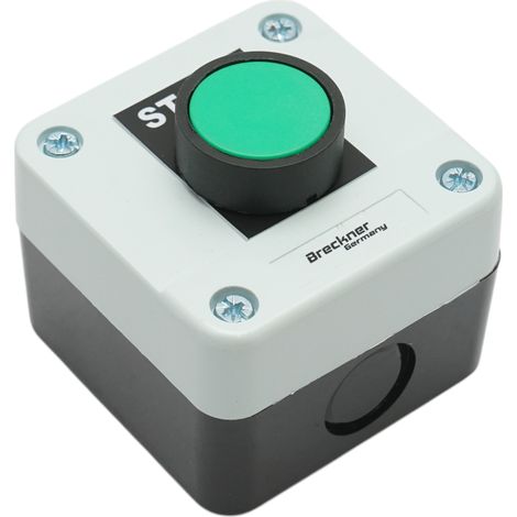 Alloggiamento del pulsante di controllo START verde con ritorno 1NO Breckner Germany (1/4)