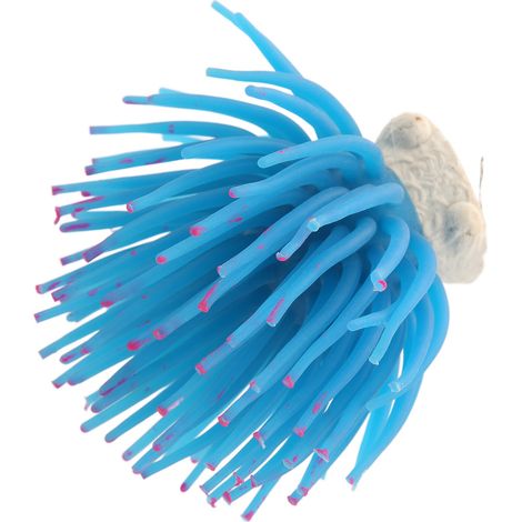 Corail lumineux artificiel, sûr, esthétique et durable, pour aquarium (bleu) (1/5)