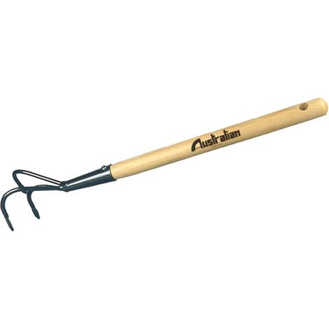 Coltivatore a tre denti con manico in legno 35 cm