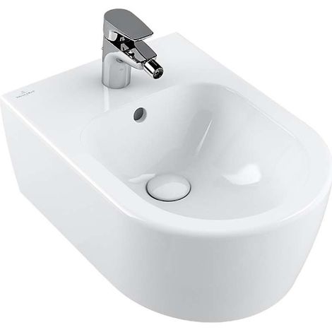 Villeroy & Boch Avento - Wand-Bidet 360x560 mm, CeramicPlus, Alpinweiß 540500R1