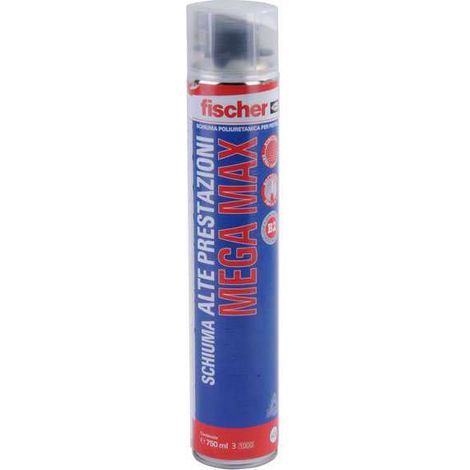 Schiuma Poliuretano Mega Max 750 ml Pistola Fischer