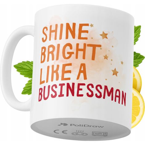 Taza de café/té divertida y humorística para hombre de negocios. Taza ideal para cumpleaños, santos, días festivos y ocasiones especiales. Color blanco, 330 ml. (1/5)