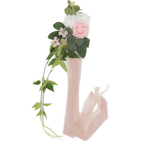 Künstliche Blume für Stuhllehnen bei Hochzeiten – Elegante, mehrlagige Rose – Realistische Dekoration für den Empfang 17049 (1/5)