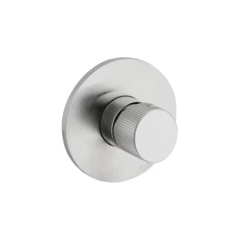 Mitigeur encastré pour douche avec plaque Steel Looking Ø 110 mm Paffoni série Jo JO011ST  Steel looking (1/2)