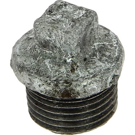 Bouchon fonte galva Mâle 1/2