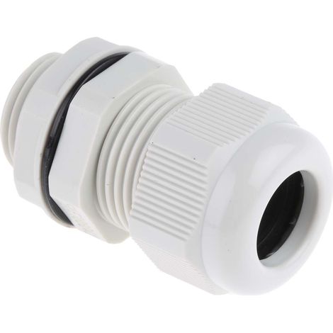 Presse-étoupe M20 en Nylon 66 pour câble de 10mm à 14mm, avec contre-écrous, IP68 ( Prix pour Paquet de 10 ) (1/3)