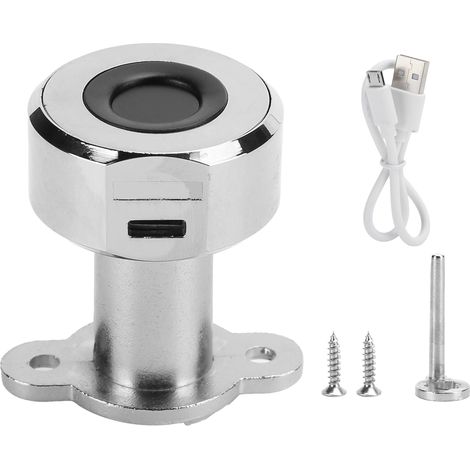 Mini verrou d'empreinte digitale intelligent antivol en alliage de zinc pour tiroir, armoire ou coffre-fort (1/5)
