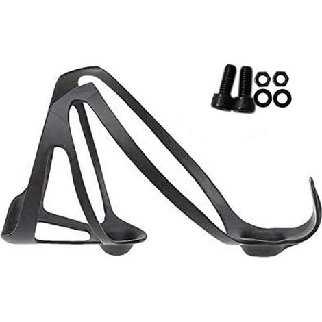 Flaschenhalter aus 3K-Carbonfaser – Superleicht (20 g) – Glänzend – Für Mountainbike und Rennrad – Schwarz/Weiß