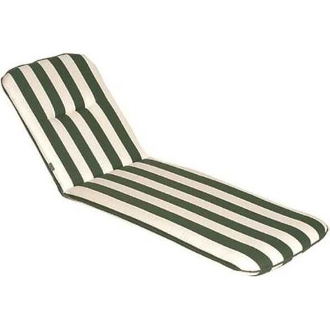 JARDIN PRIVE Coussin bain de soleil CANCALE Vert 184x59x5,5cm