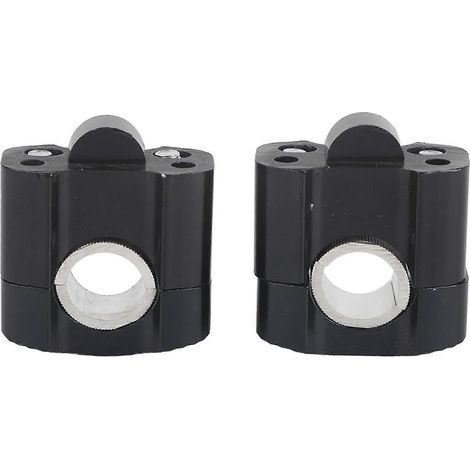 Lenkerklemmung aus Aluminiumlegierung, 28 mm (1 1/8 Zoll), für Motorradlenker, Fatbar-Lenker, schwarz