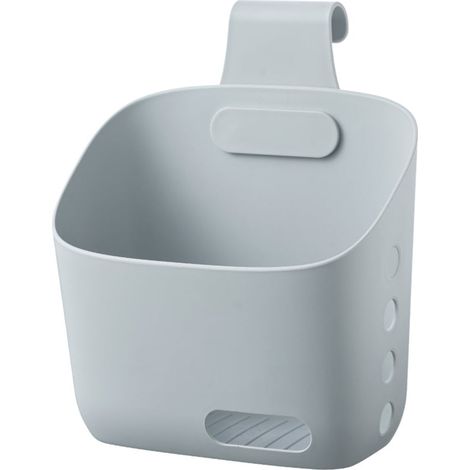 Panier De Rangement En Plastique - Accroche Porte Mur - Trous D’Évacuation - Pour Salle De Bain Cuisine Chambre - 1 Pièce (1/5)