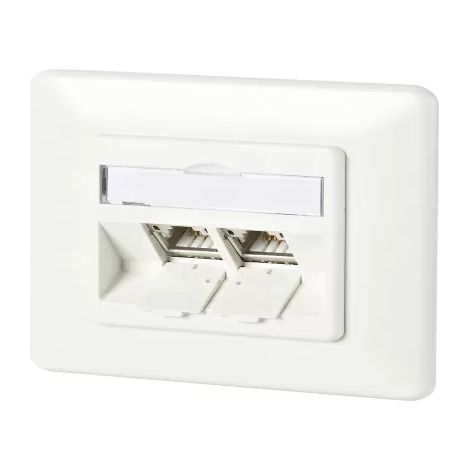 Metz Connect C6Amodul 2 Port 180°M UP reinweiß 130B11D21002-E (1/2)