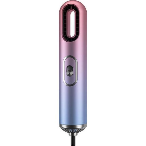 Secador de pelo de iones negativos de tres velocidades con peine de aire caliente, adecuado para el uso diario y el peinado.degradado púrpura (1/5)