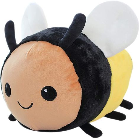 (30 cm) Adorable peluche abeille ultra douce, coussin abeille kawaii, cadeau d'Halloween ou d'anniversaire pour enfants (garçons et filles). (1/5)