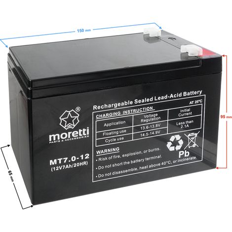 Moretti UPS MT7.0-12 Batterie (1/3)