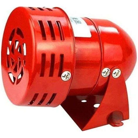 Sirène alarme 220V puissante sirène extérieure alarme 120dB rouge moteur fil sirène métal klaxon industriel bateau alarme Ruikalucky (1/5)