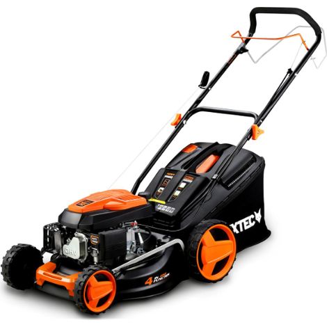 [PRODUIT RECONDITIONNE] Cecotec Tondeuse à gazon de Petrol Terrenator 3200.46 Total Z. Moteur of 144cc, 2.4kW et 3.2pc, Corps of Acier 46cm, Boîte de vitesse of Hauteur Système Z-Tech, 4en1 avec Mulch