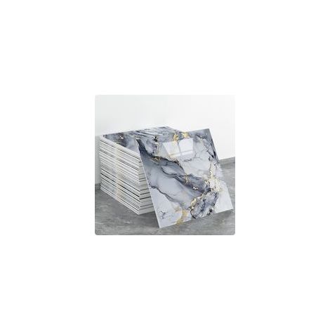 (10 pezzi, 30×30 cm, Q037) Adesivi murali autoadesivi per piastrelle, effetto marmo, decorazione murale, materiale PET, adatti per cucine, bagni, caminetti e lavanderie. - Crezuo