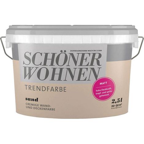 SW Trend Wandfarbe matt 2,5L sand 8514 (1/3)