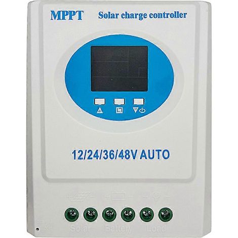 Contrôleur de charge solaire MPPT 120 A, 12 V, 24 V, 36 V, 48 V, double port USB avec écran LCD pour panneaux solaires à batterie au plomb-acide et au lithium. (1/5)