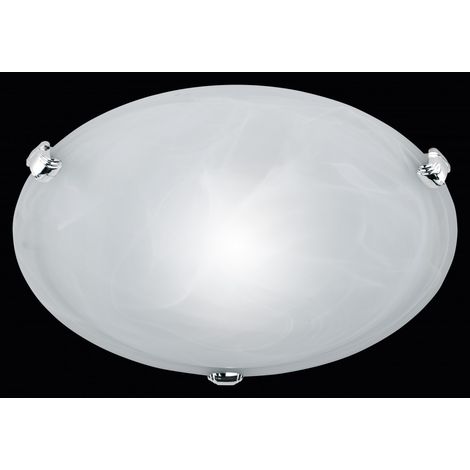 Adrian Plafón Redondo Cristal Blanco Ø30 cm Trio Lighting
