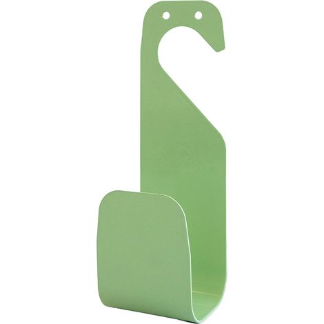 Avvolgitubo Sagomato 8x8,5x24 cm da Rubinetto o Muro Agrati in Acciaio Verniciato Verde (1/3)