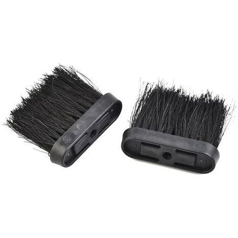 Lot de 2 Têtes de Brosse Rectangulaire Recharge pour Nettoyage Cheminée et Poêle à Bois (1/4)