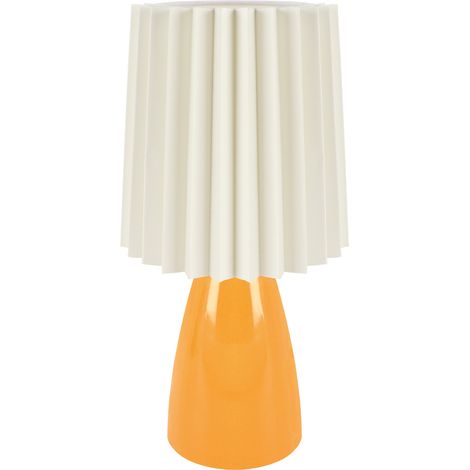 Lámpara de mesa cerámica naranja 25W malma E14 Ideus 04399 (1/2)