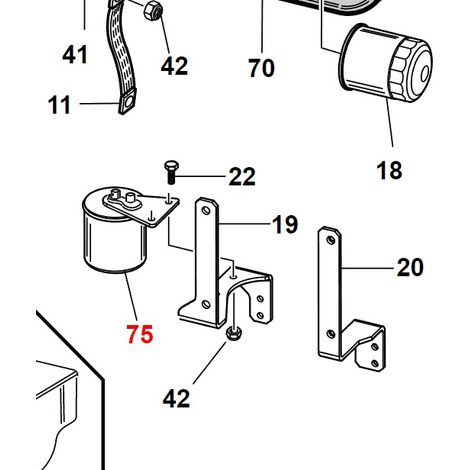 ORIGINAL KUBOTA Kraftstofffilter GIANNI FERRARI PG Motorbedienungsmaschine