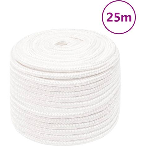 Corde de bateau，Cordage，Ligne de remorquage pour Kayak et Canoë Blanc complet 14 mm 25 m Polypropylène RIJMHX11665718 (1/5)