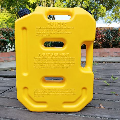 Jerrycan d'appoint en plastique 10L jaune pour moto et voiture 10l réf 0704 49 × 34,5 × 11,5 cm 2 kg – Livraison gratuite